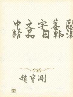 中文字幕 欧美精品 日韩激情