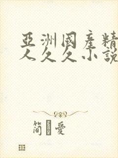 亚洲国产精品成人久久小说