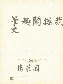 笔趣阁总裁高干文封面