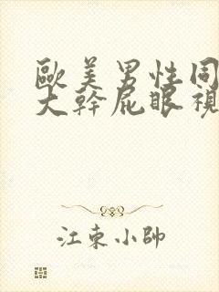 欧美男性同性恋大干屁眼视频网站