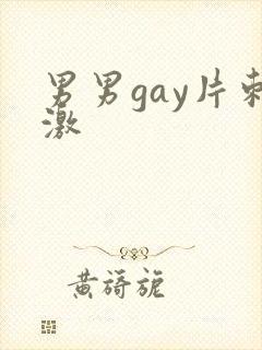 男男gay片刺激