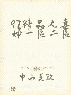 97精品人妻少妇一区二区封面