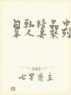 日韩精品中文字幕人妻系列