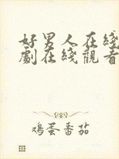 好男人在线电视剧在线观看免费高清