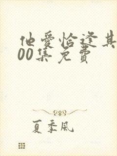 他爱恰逢其时100集免费