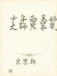 少年白马醉春风大师兄第几集出现的