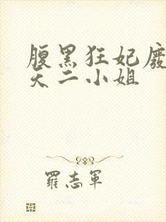 腹黑狂妃废物逆天二小姐