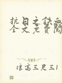 抗日之铁血战魂全文免费阅读
