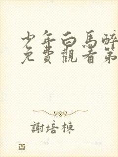少年白马醉春风免费观看第17集