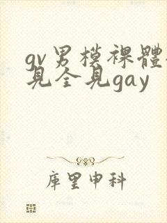 gv男模裸体全见全见gay封面
