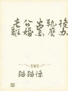 老公出轨后妻子离婚怎么办