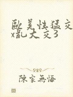 欧美性猛交ⅹxx乱大交3