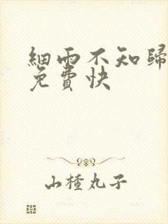 细雨不知归漫画免费快