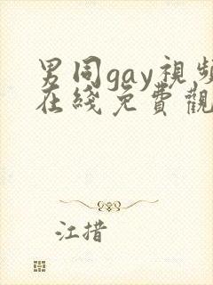 男同gay视频在线免费观看