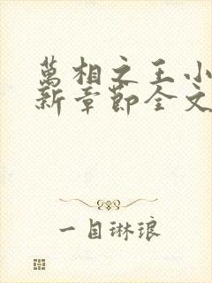 万相之王小说最新章节全文免费阅读