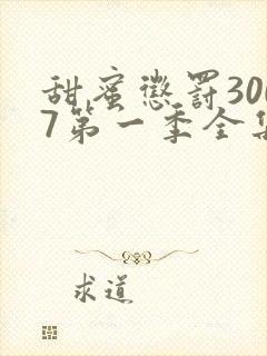 甜蜜惩罚3007第一季全集台词完整版在线观看
