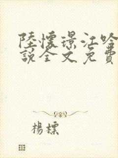 陆怀璟江吟晚小说全文免费阅读最新章节更新