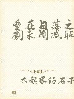 爱在日落之前泰剧未删减版