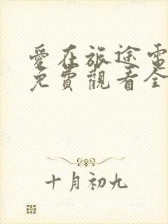 爱在旅途电视剧免费观看全集