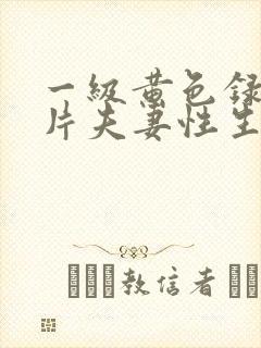 一级黄色录像影片夫妻性生活片