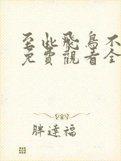 至此飞鸟不相逢免费观看全集