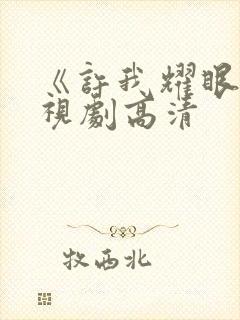 《许我耀眼》电视剧高清