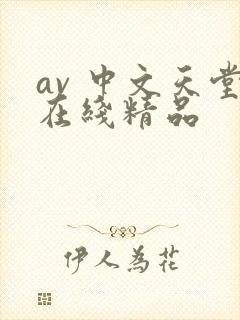 av 中文天堂在线精品封面
