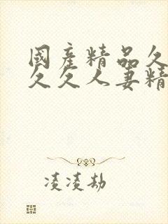 国产精品久久久久久人妻精品