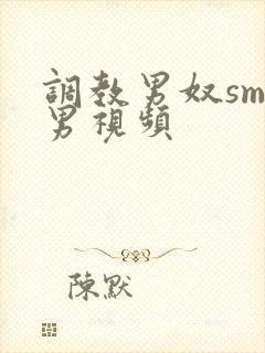 调教男奴sm男男视频