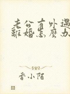 老公有外遇提出离婚怎么办