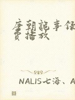 唐朝诡事录 免费播放