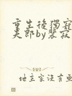 重生后独宠哑巴夫郎by裴寂