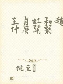 王月虹和赵匡胤什么关系