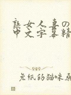 熟女人妻のav中文字幕精品图集封面