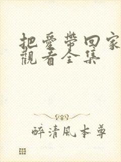 把爱带回家免费观看全集