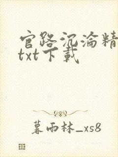 官路沉沦精校版txt下载