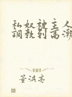 私奴被主人玩弄调教到高潮视频