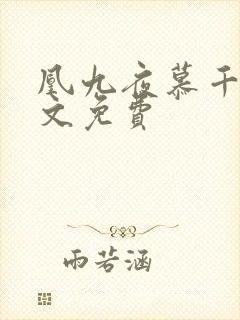 凰九夜慕千汐全文免费
