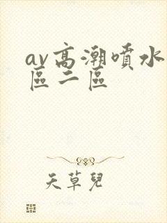 av高潮喷水一区二区