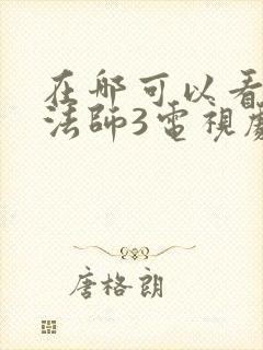 在哪可以看无心法师3电视剧全集封面