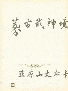 荒古武神境界划分封面