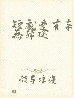 短剧爱有来路却无归途