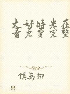大好时光在线观看免费完整版高清