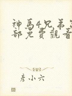 神马4兄弟第三部免费观看电视剧