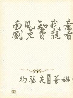 南风知我意电视剧免费观看全集高清封面