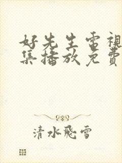 好先生电视剧全集播放免费观看