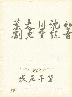 叶大川沈如萱短剧免费观看