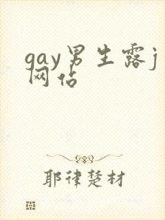gay男生露j网站