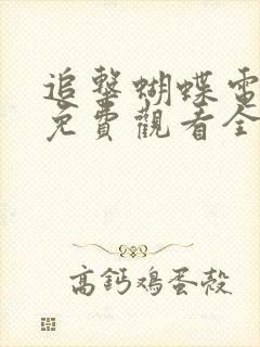 追击蝴蝶电视剧免费观看全集高清