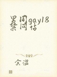 男同gay18禁网站